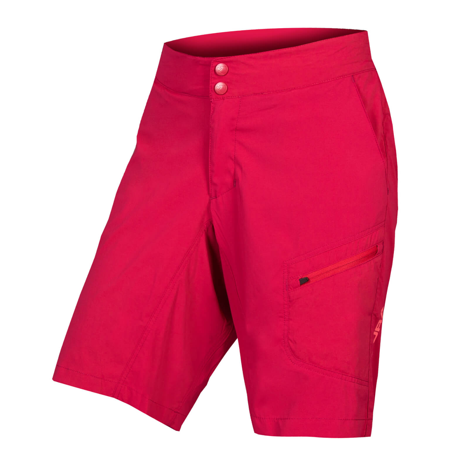 Womens Hummvee Lite Short With Liner - Berry