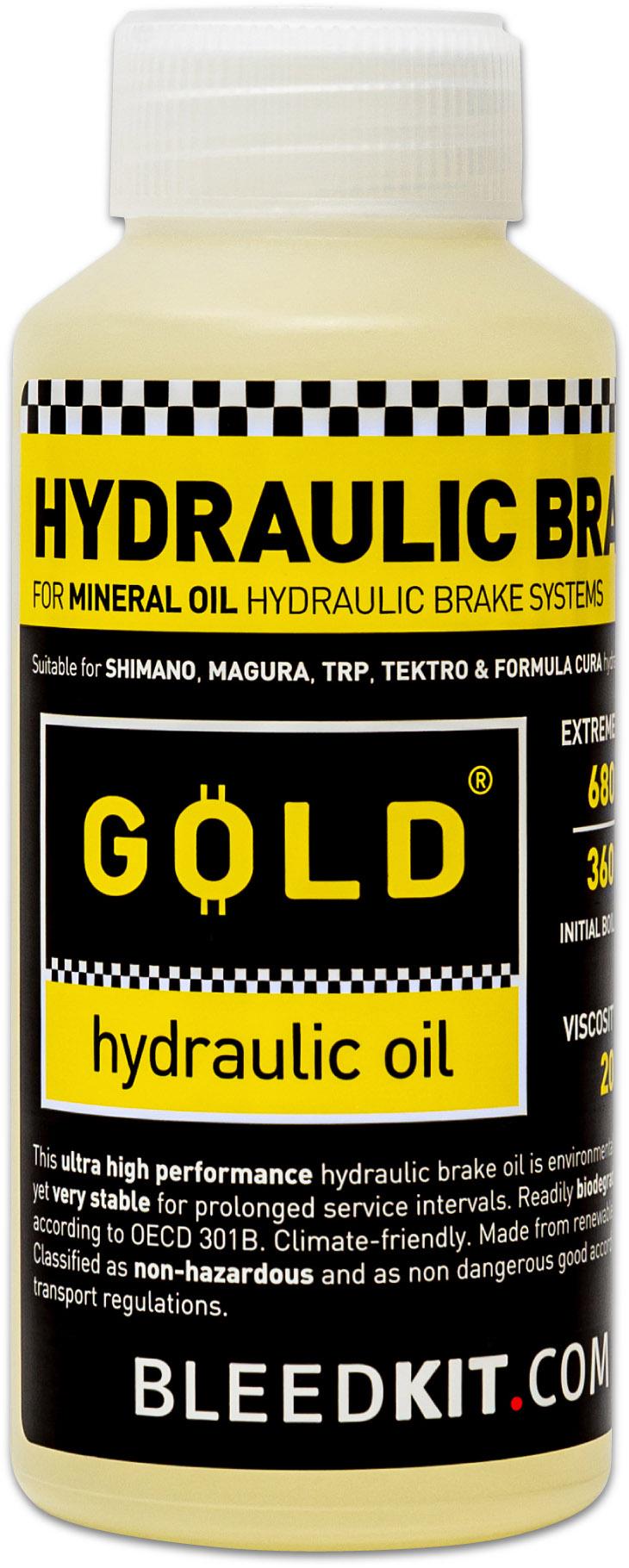 Bleed Kit Hydraulic Disc Brake Fluid (100ml)  Gold Fluid