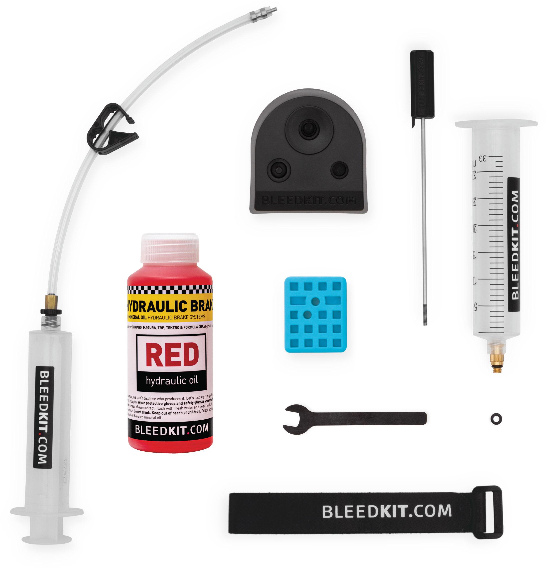 Bleed Kit Premium Plus Shimano Red Brake Bleed Kit  Transparent