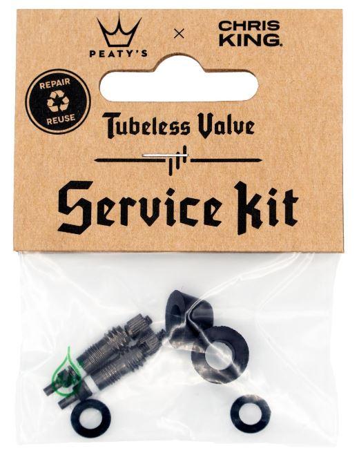 Peatys Tubeless Valve Service Kit  Black
