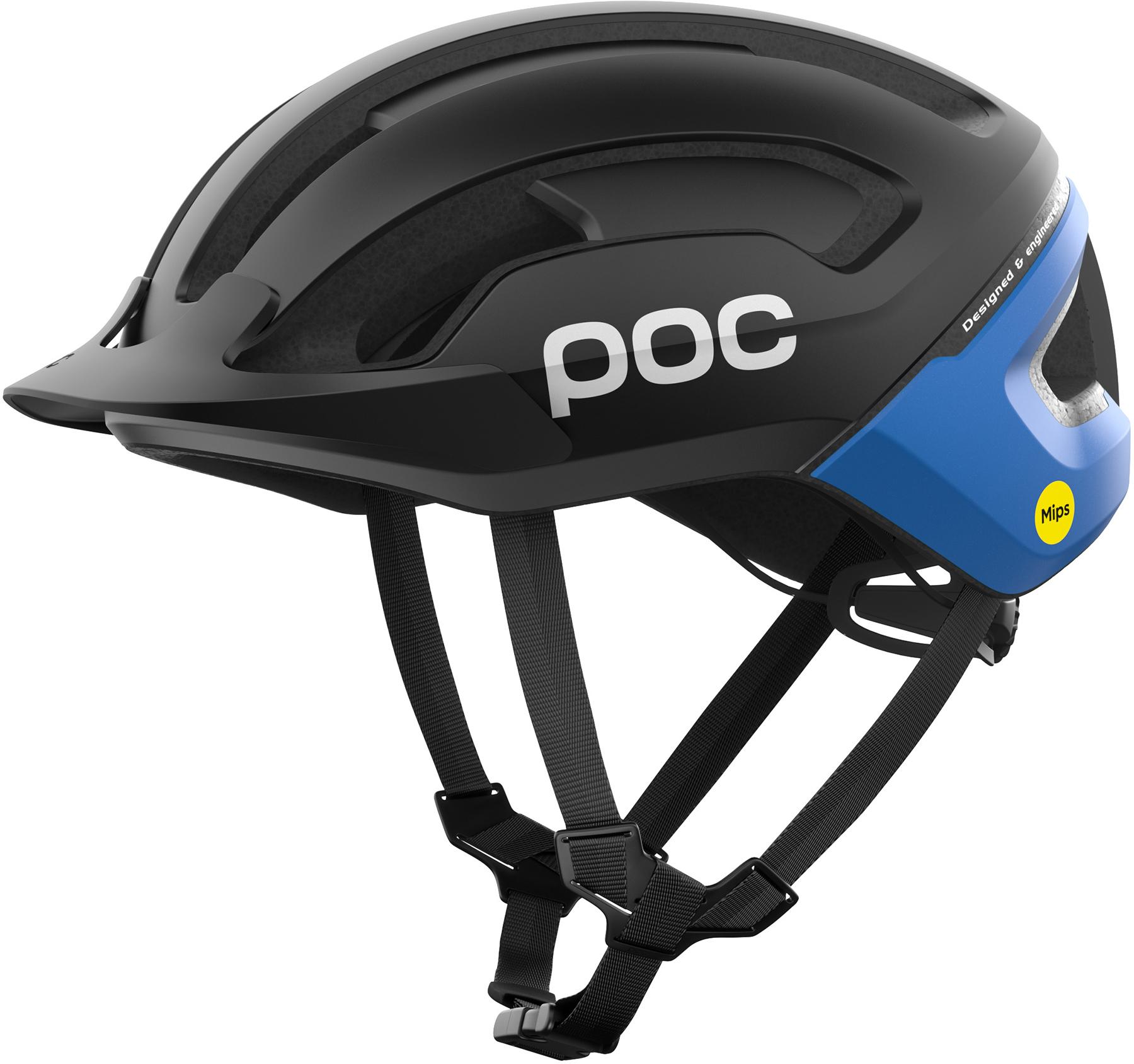 Poc Omne Air Resistance Mips Helmet  Uranium Black/opal Blue Metallic/matt