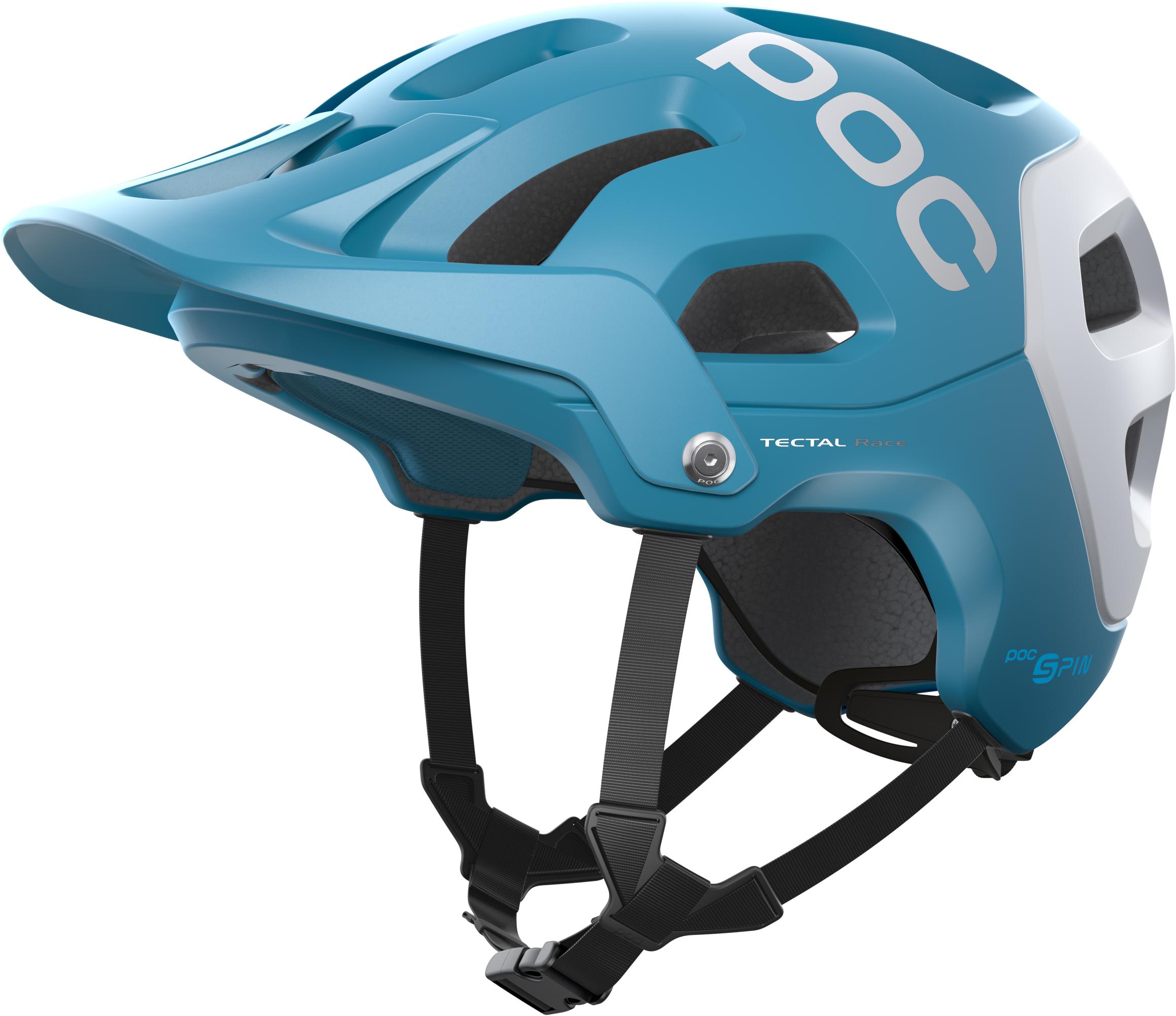 Poc Tectal Race Spin Helmet  Basalt Blue/hydrogen White Matt