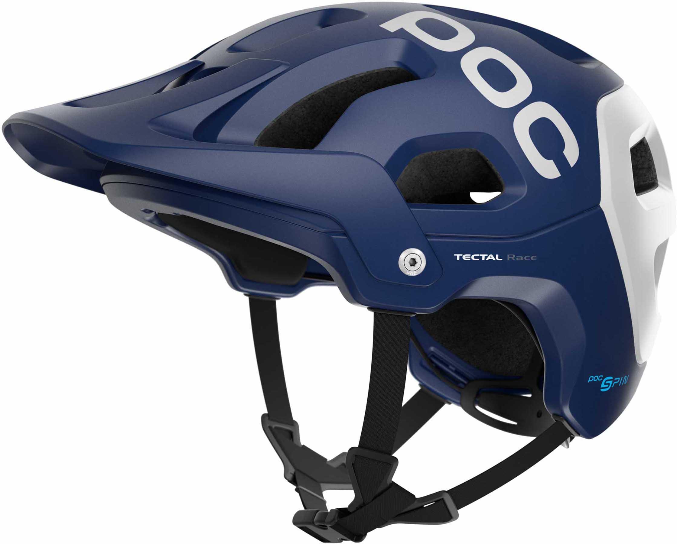 Poc Tectal Race Spin Helmet  Lead Blue/hydrogen White Matt