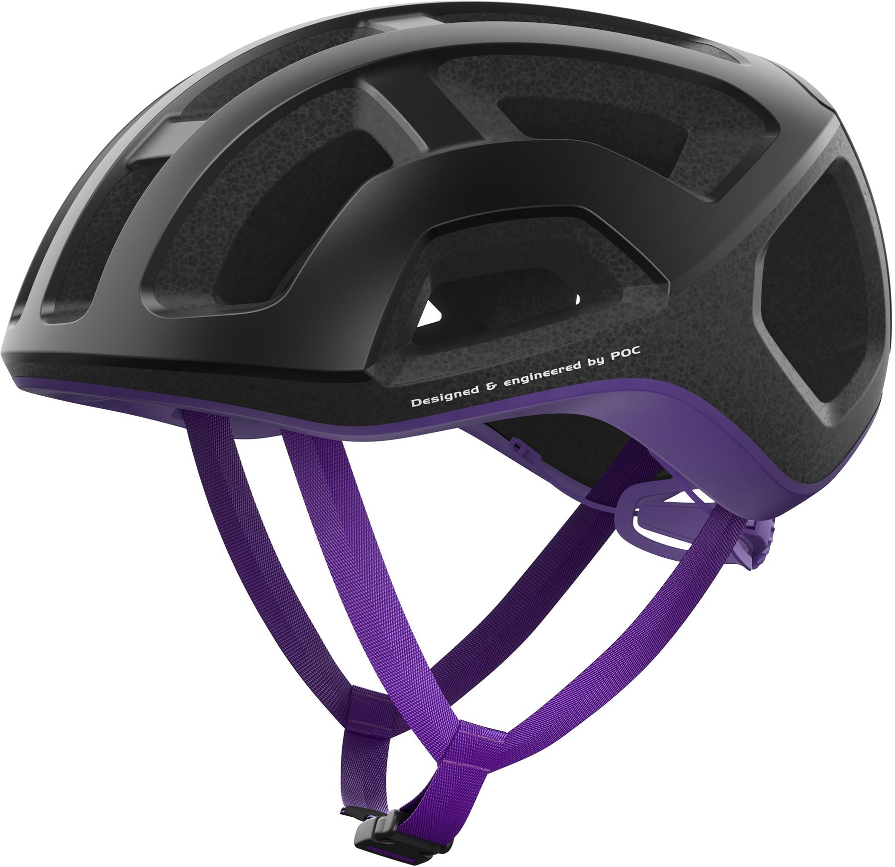 Poc Ventral Lite Road Helmet  Uranium Black/sapphire Purple Matt