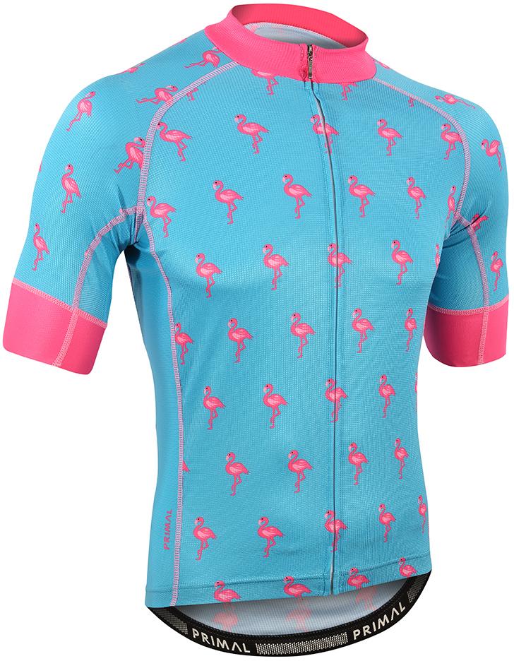 Primal Flamingo Evo 2.0 Cycling Jersey  Blue