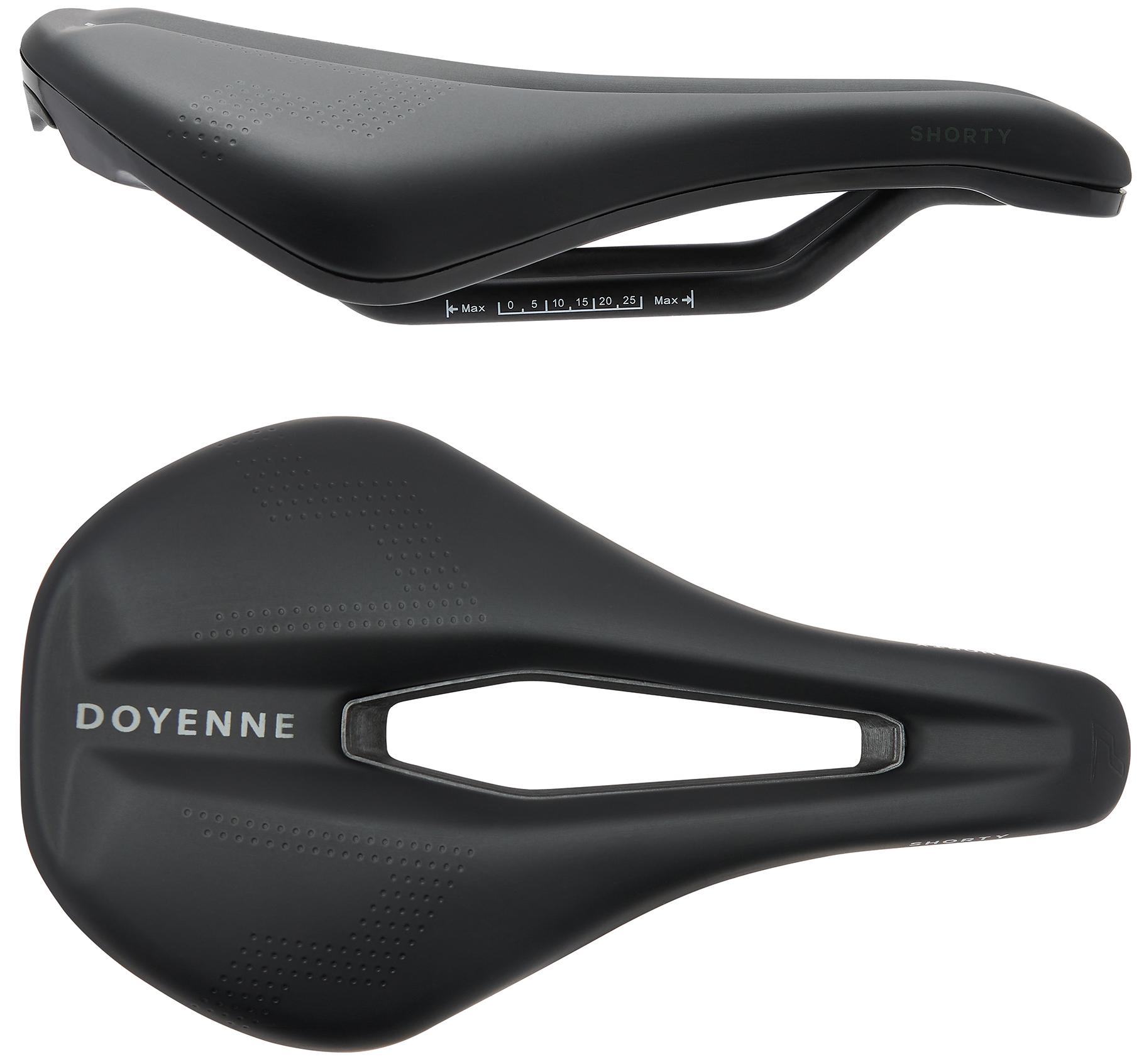 Prime Doyenne Shorty Saddle With Carbon Rails  Black
