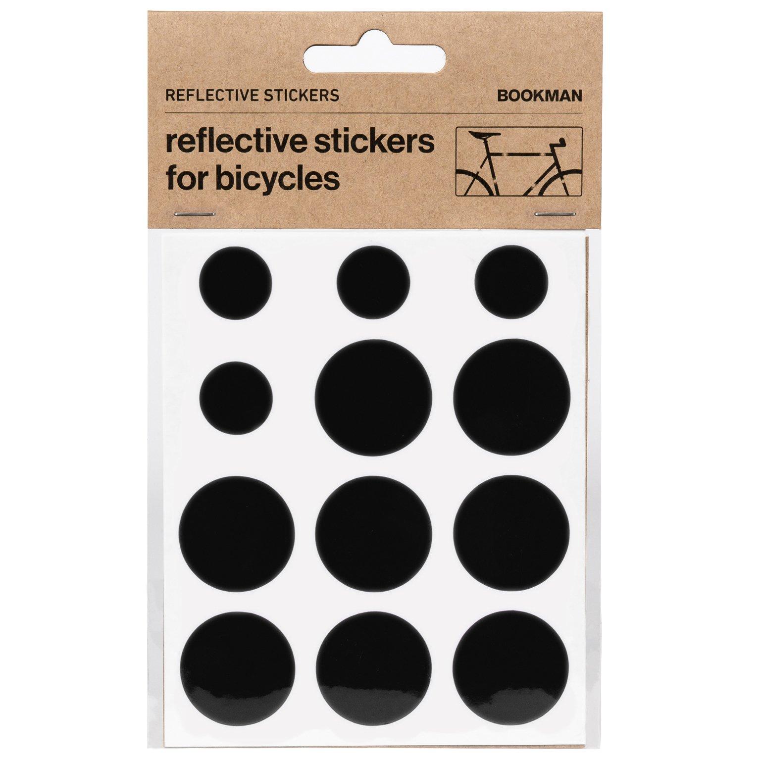 Bookman Reflective Stickers  Black