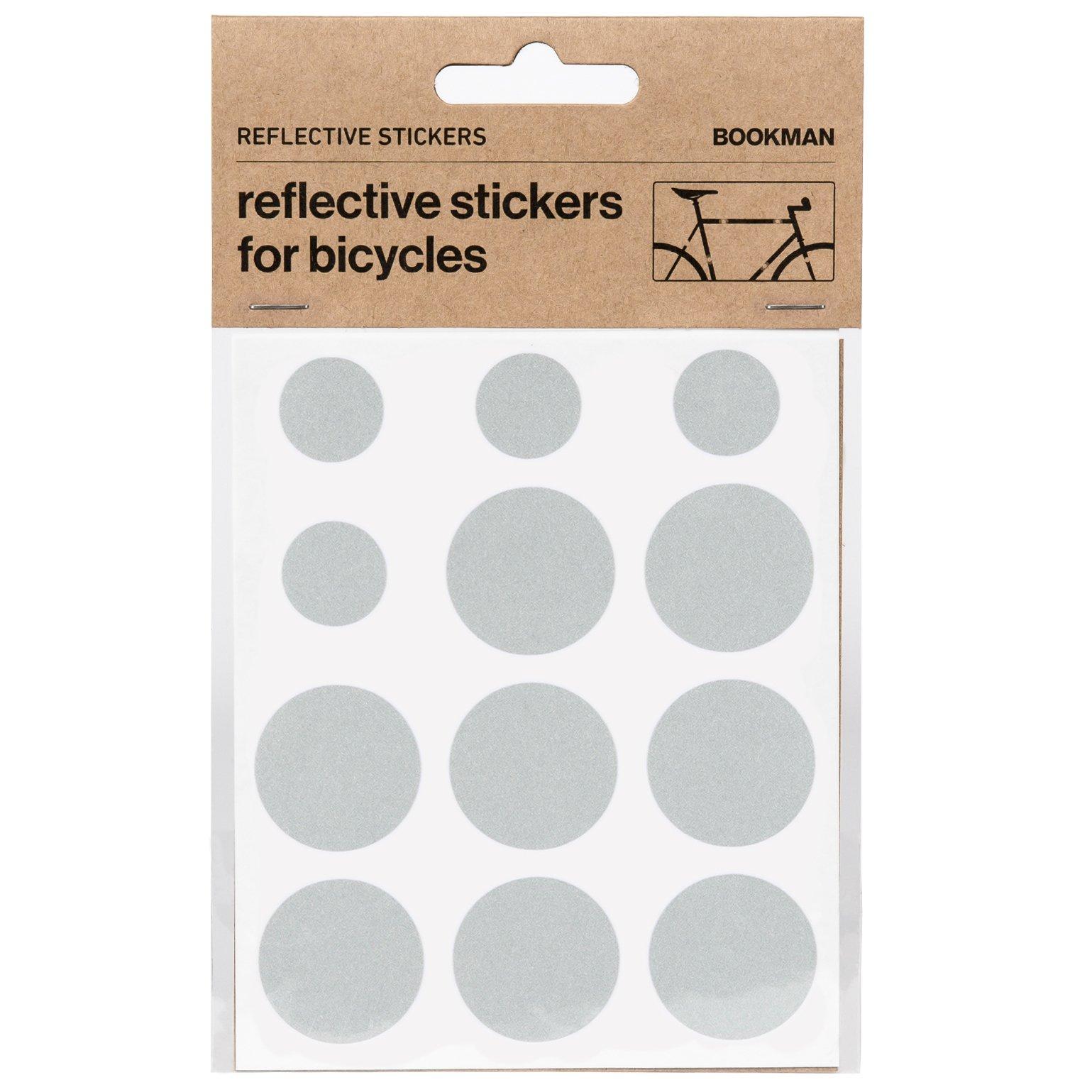 Bookman Reflective Stickers  White