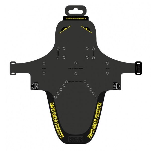 Rapidracerproducts Enduroguard Standard Front Mudguard  Black/yellow