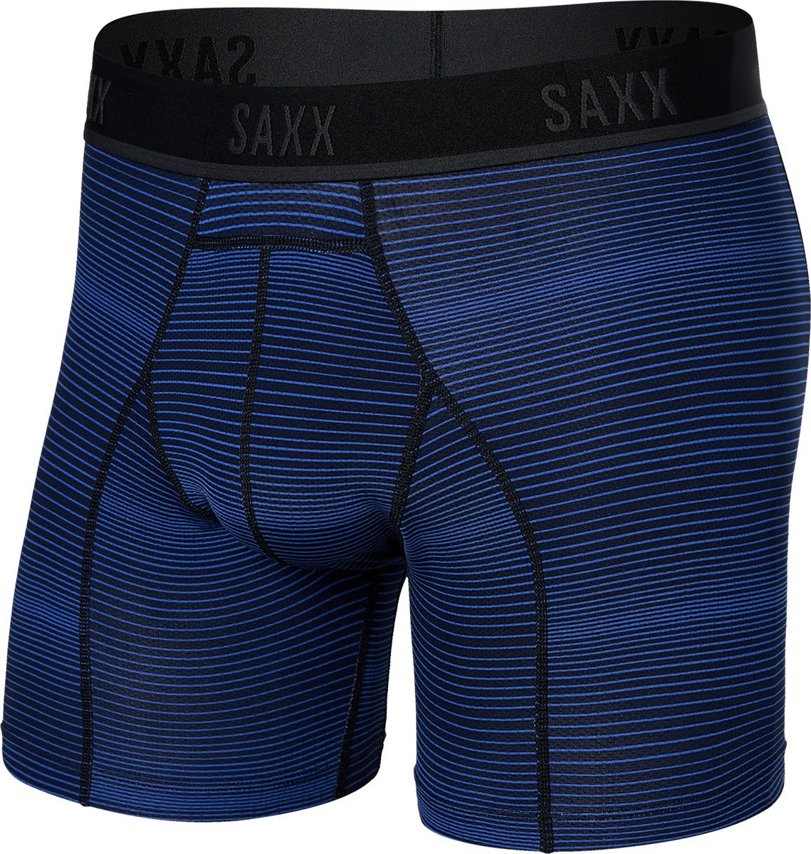 Saxx Kinetic Hd Boxer Brief  Variegated Stripe- Blu