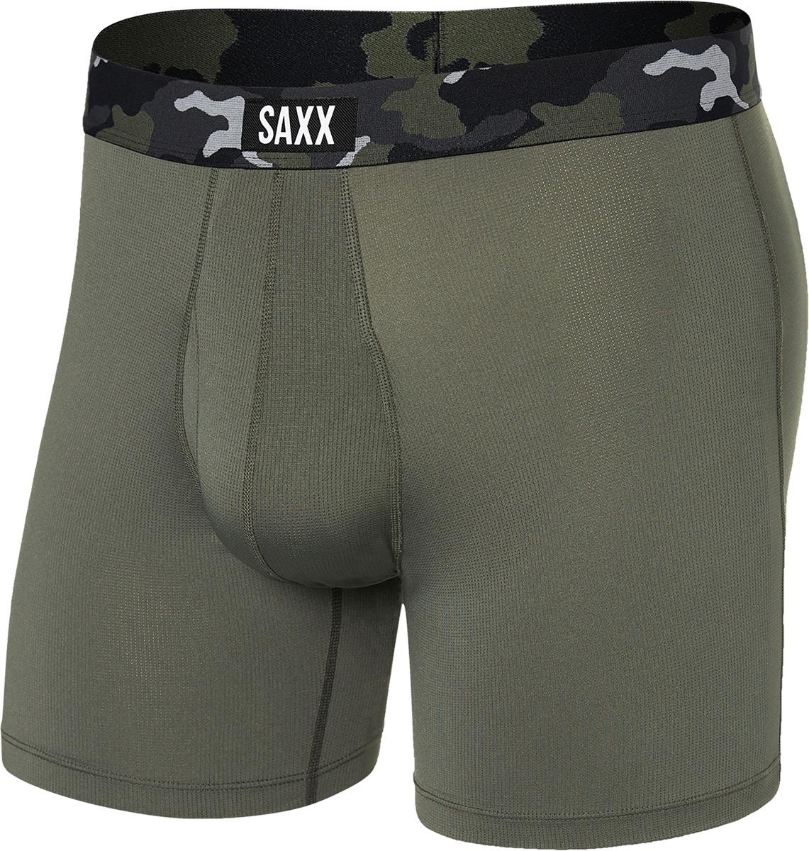 Saxx Sport Mesh Boxer Brief Fly  Dusty Olive/camo Wb