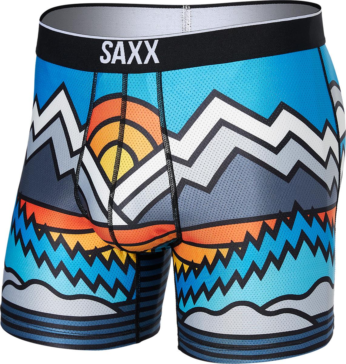 Saxx Volt Boxer  Brief  Great Outdrawers- Blue