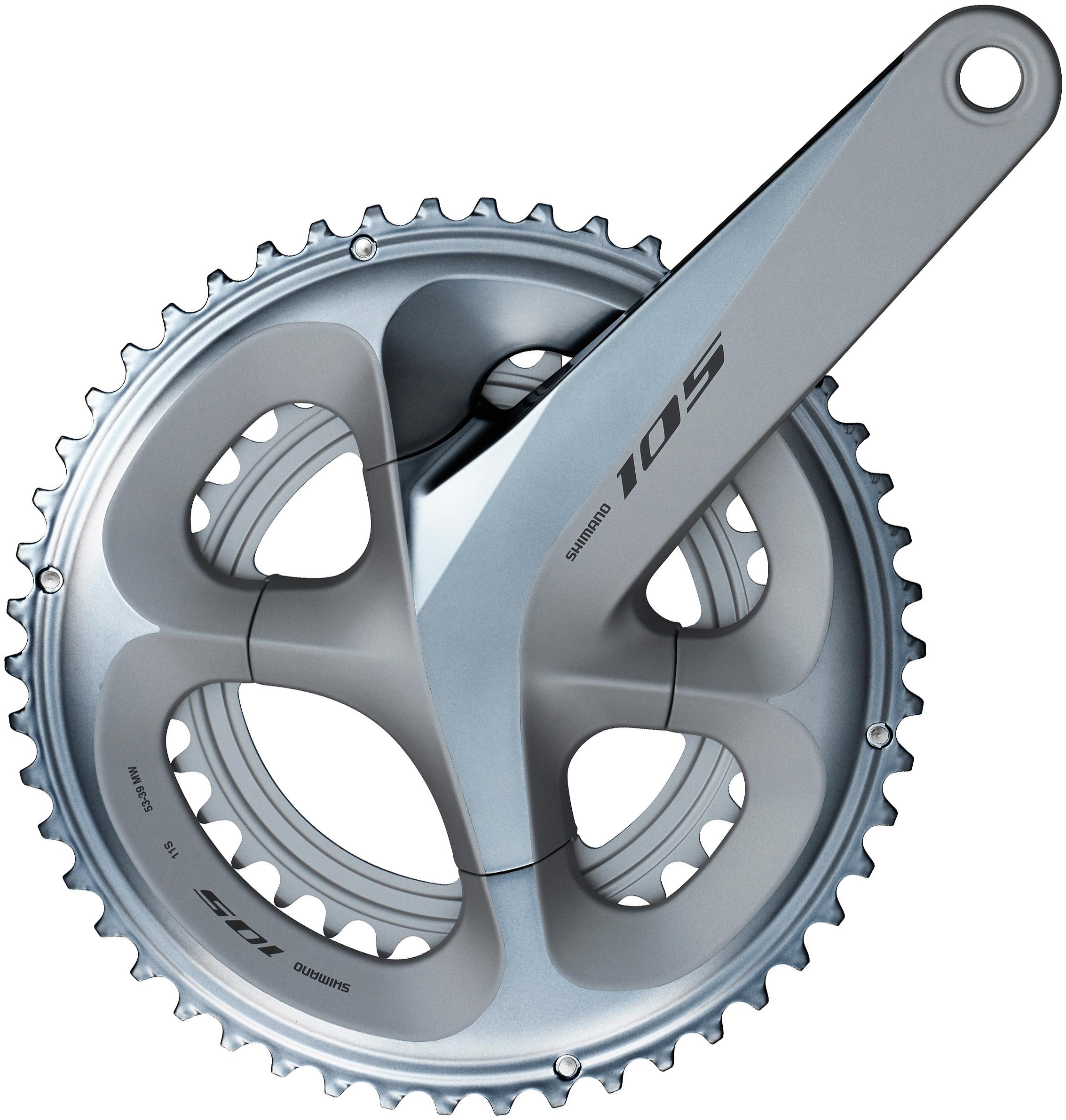 Shimano 105 R7000 11 Speed Road Double Chainset  Silver