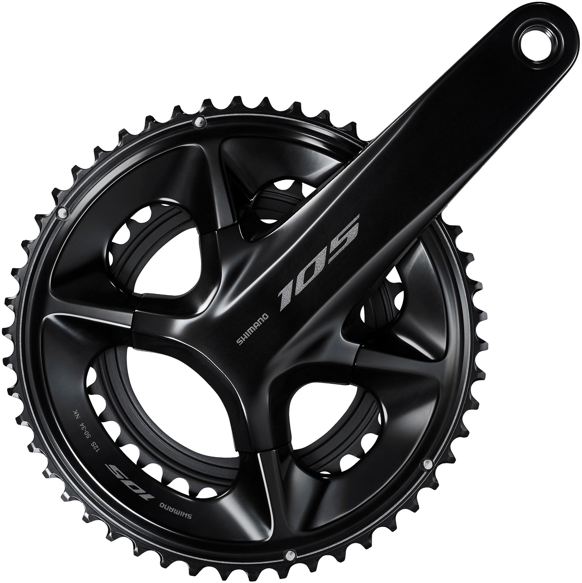 Shimano 105 R7100 12 Speed Double Chainset  Black