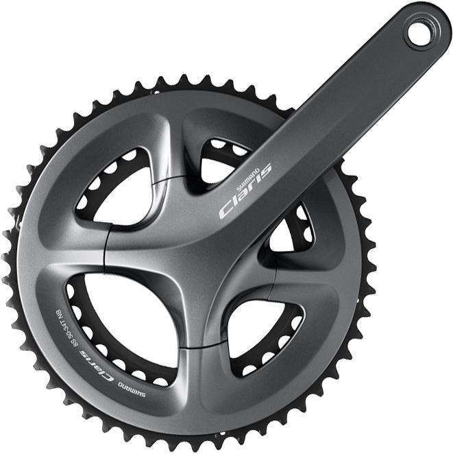 Shimano Fc-r2000 Claris Compact 8 Speed Chainset  Silver