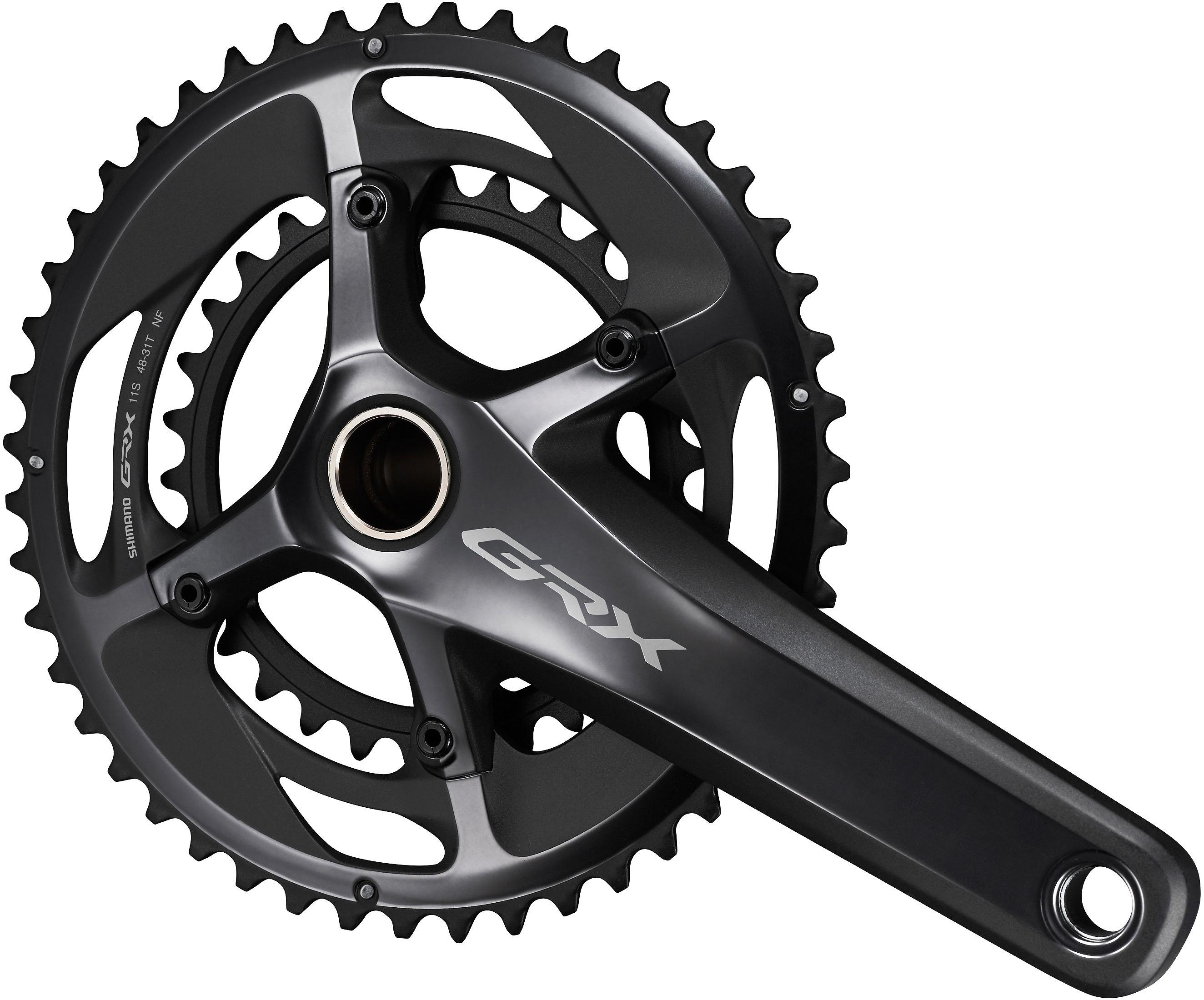 Shimano Grx 810 11 Speed Gravel Double Chainset  Black