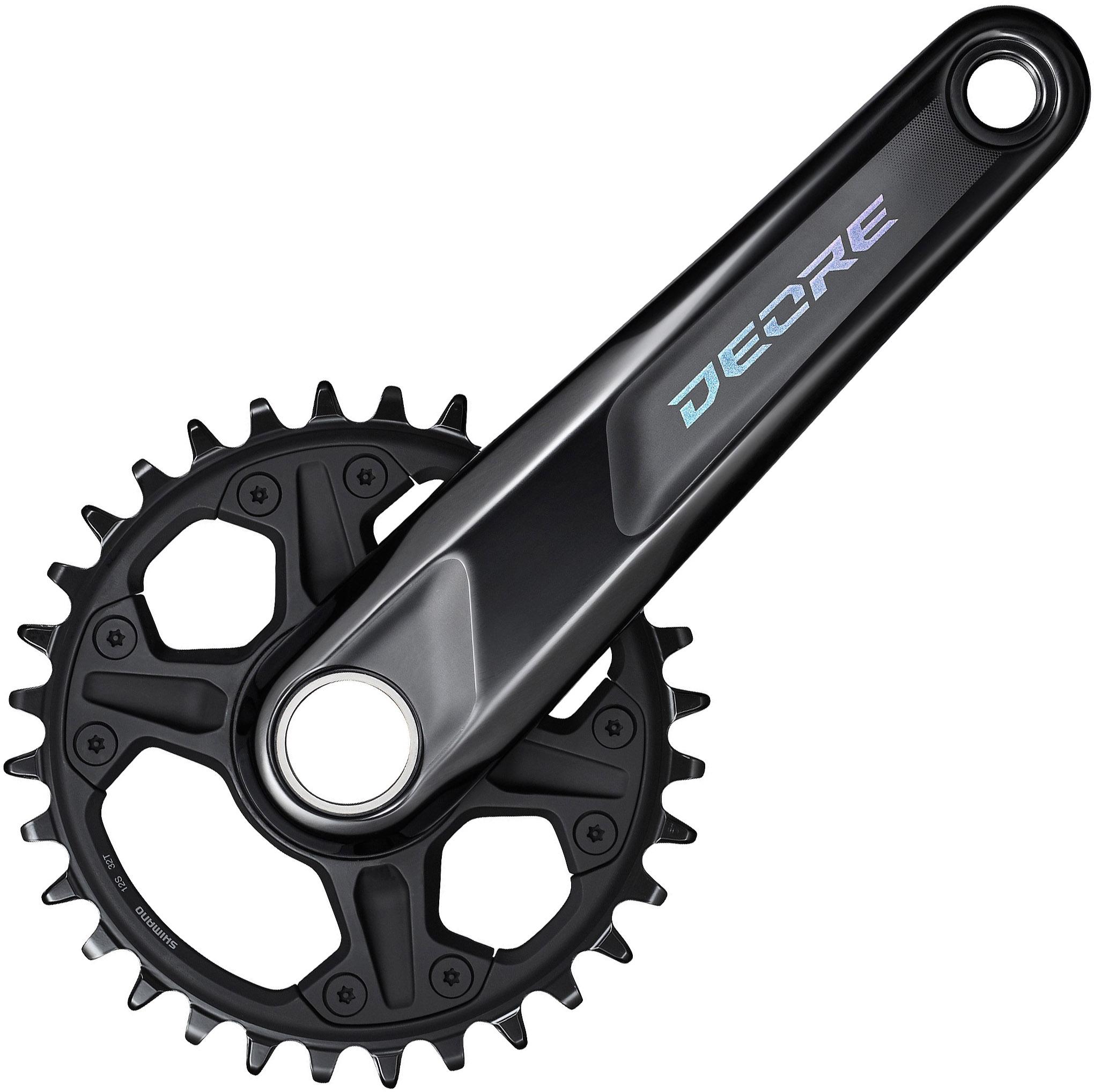Shimano M6120 Deore Boost Single 12 Speed Chainset  Black