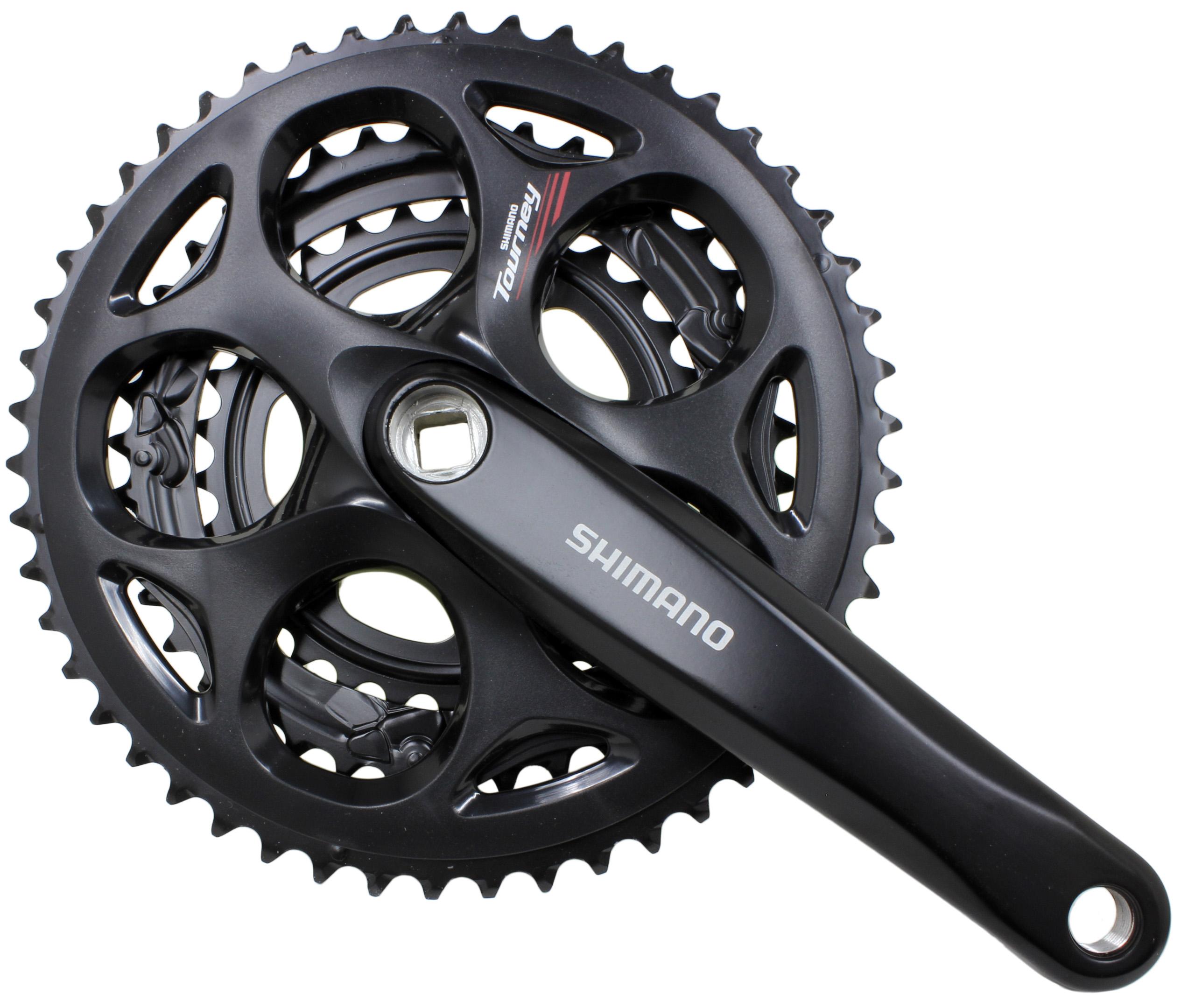 Shimano Tourney A073 7-8 Speed Triple Chainset  Black
