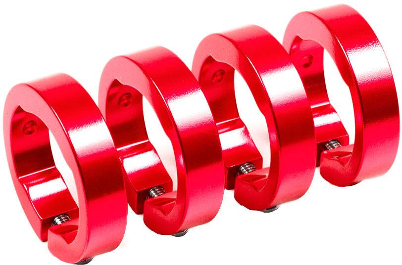 Sixpack Racing Lock-on Clamp Rings  Red
