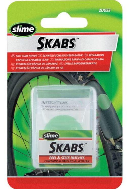 Slime Skabs Peel/stick Patches With Tyre Levers  Green