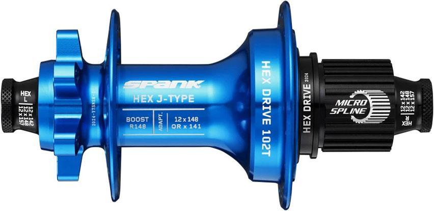 Spank Hex J-type Boost Rear Hub  Blue