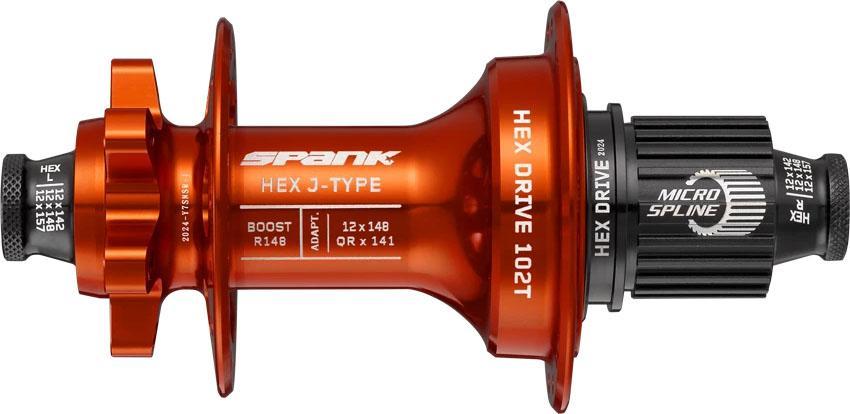 Spank Hex J-type Boost Rear Hub  Orange