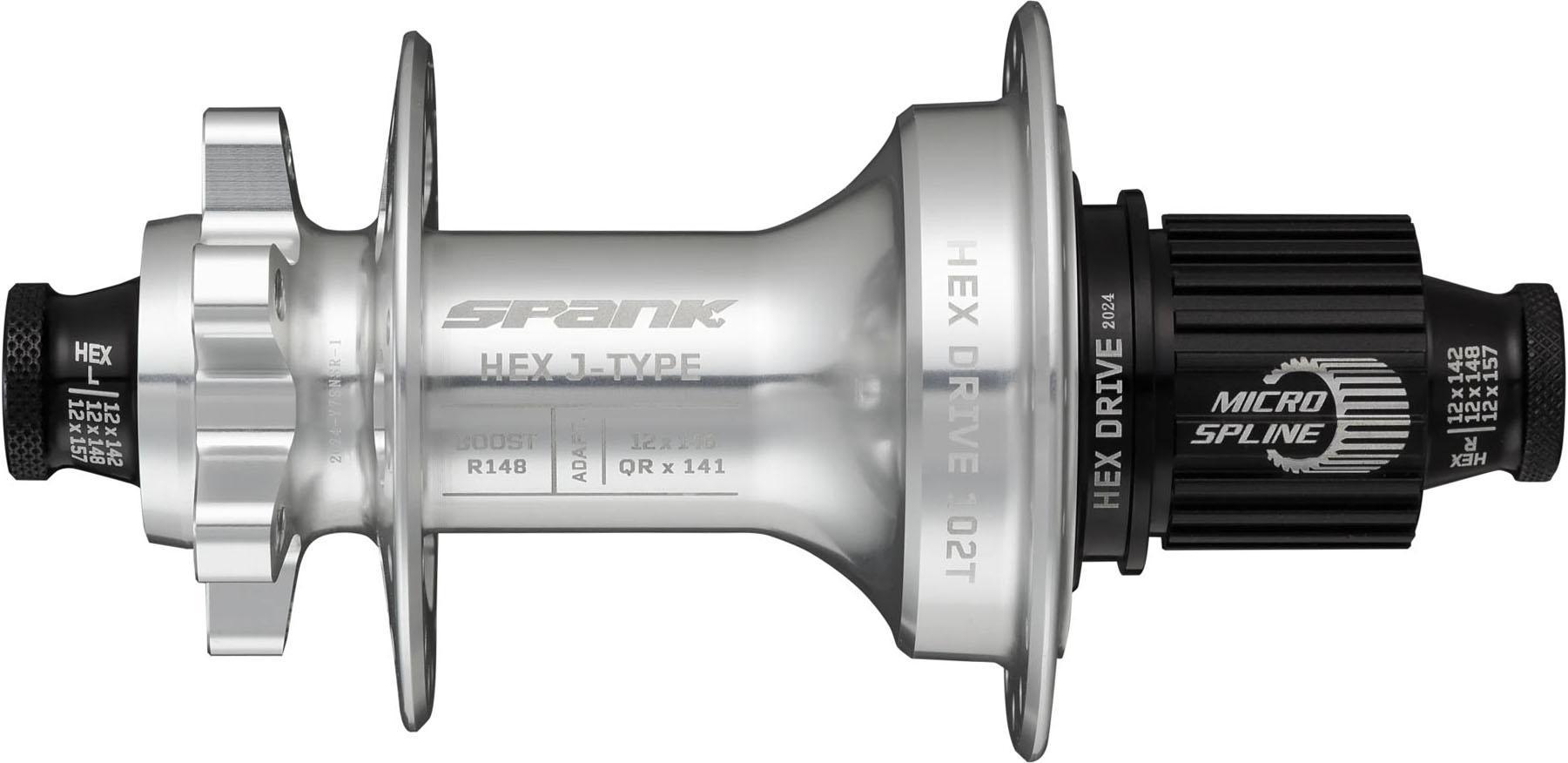 Spank Hex J-type Boost Rear Hub  Silver