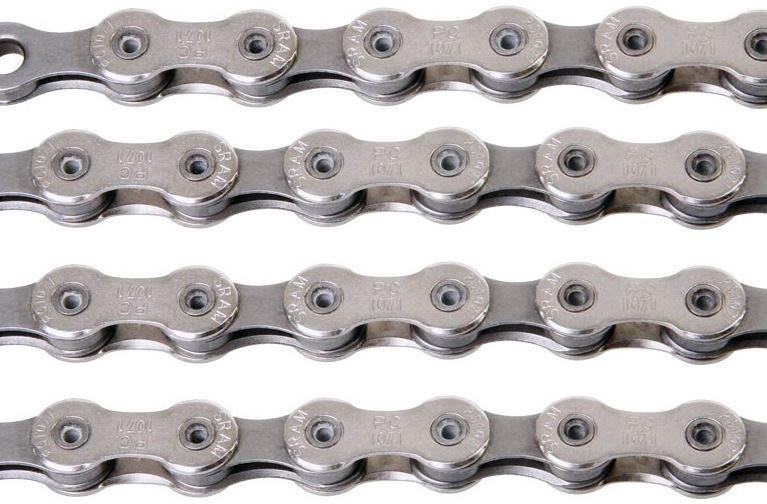 Sram Pc1071 10 Speed Hollow Pin Chain  Silver