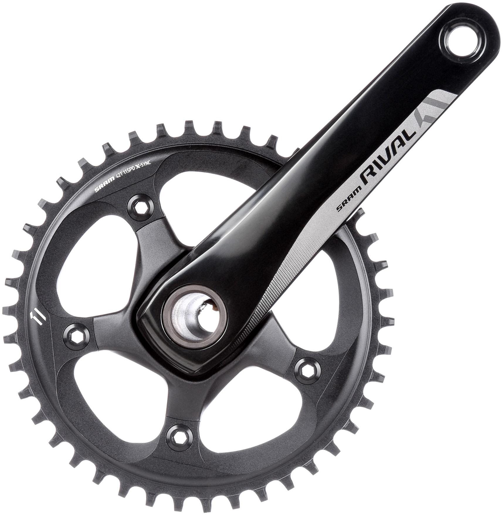 Sram Rival 1 Gxp 11 Speed Road Chainset  Black