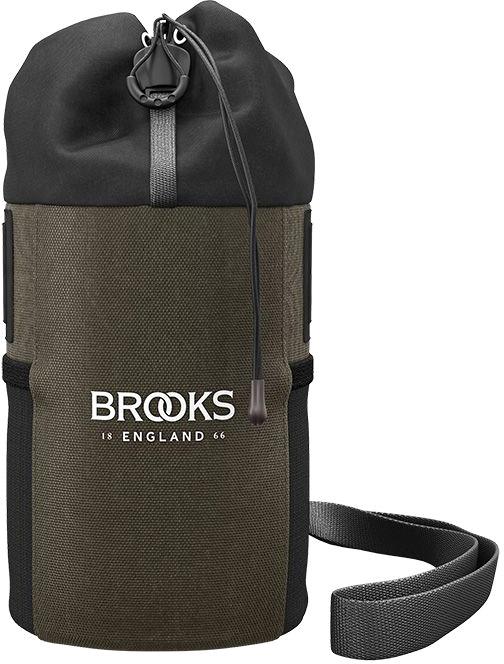Brooks England Scape Handlebar Feed Pouch  Mud Green