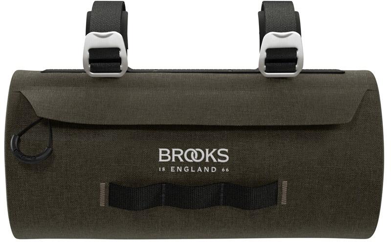 Brooks England Scape Handlebar Pouch  Mud Green