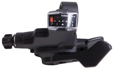 Sram X3 7 Speed Trigger Shifter Set  Black