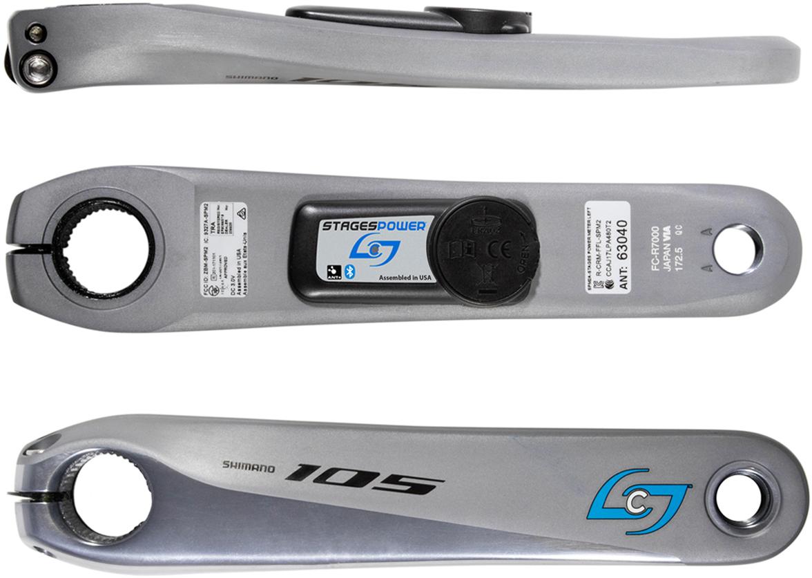 Stages Cycling Power Meter L (105 R7000)  Silver