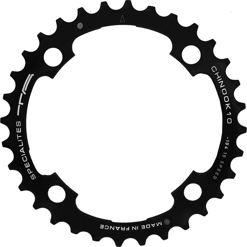 Ta 104 Bcd Chinook Middle Bike Chainring  Black