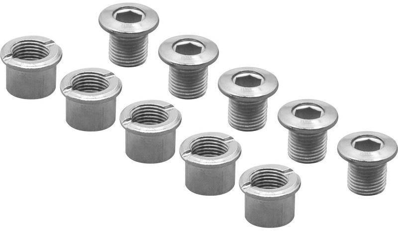 Ta Alloy Double Chain Ring Bolts (set Of 5)  Silver