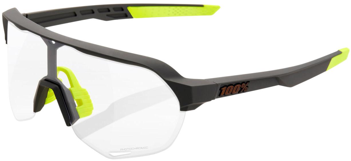 100% S2 Cool Grey Soft Tact  Sunglasses 2022  Grey/photochromic