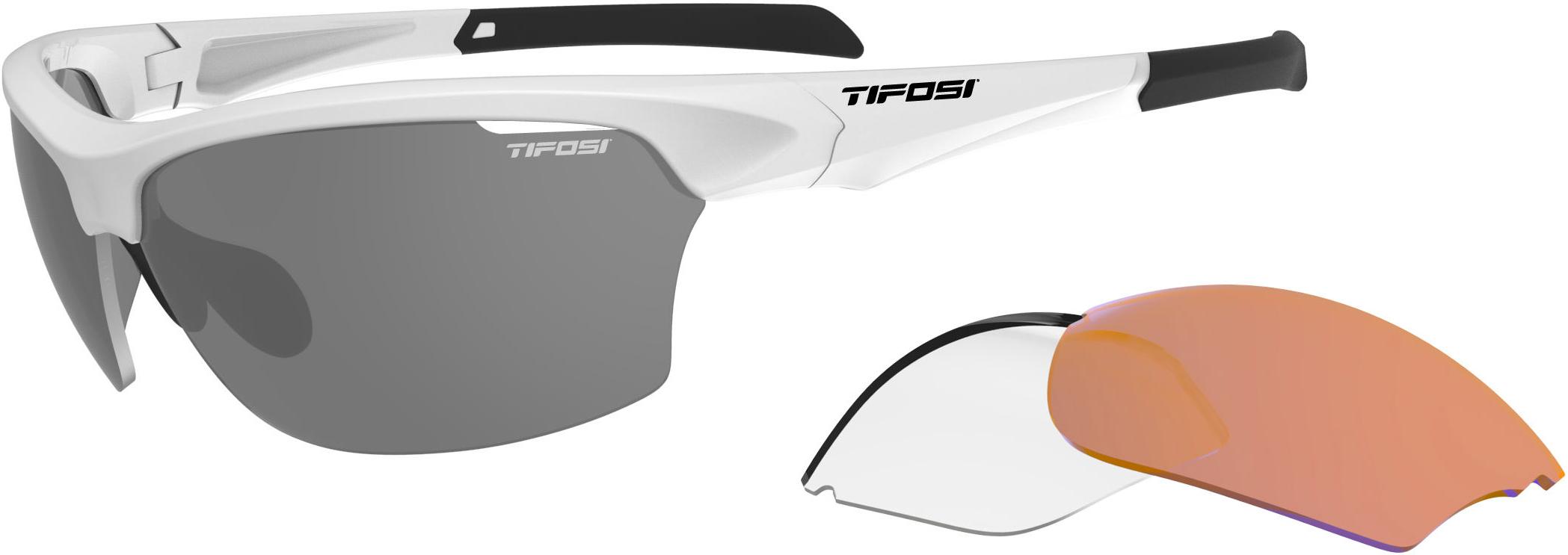 Tifosi Eyewear Intense Interchangeable Lens Sunglasses  White