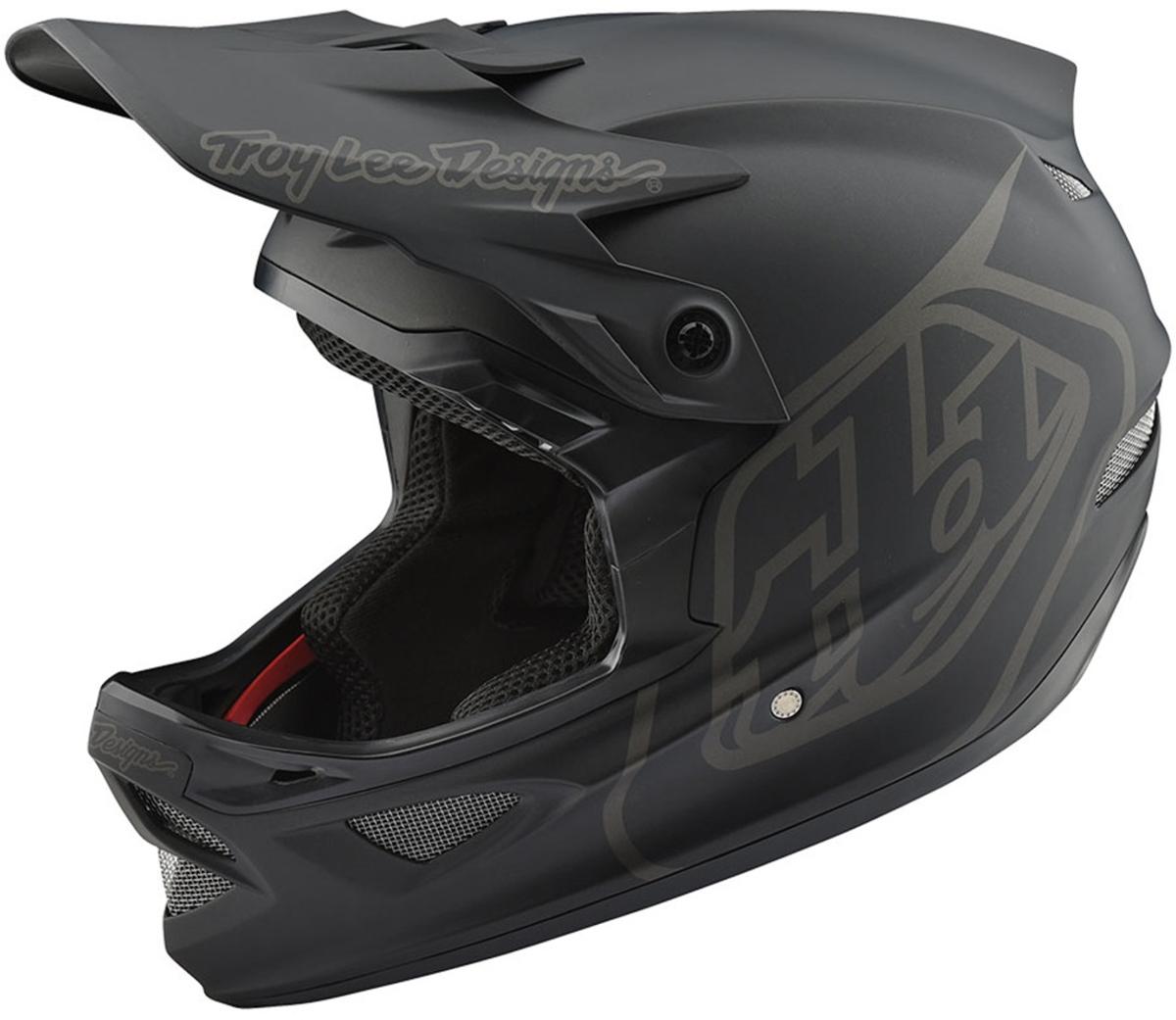 Troy Lee Designs D3 Fiberlite Helmet - Mono Black  Mono Black