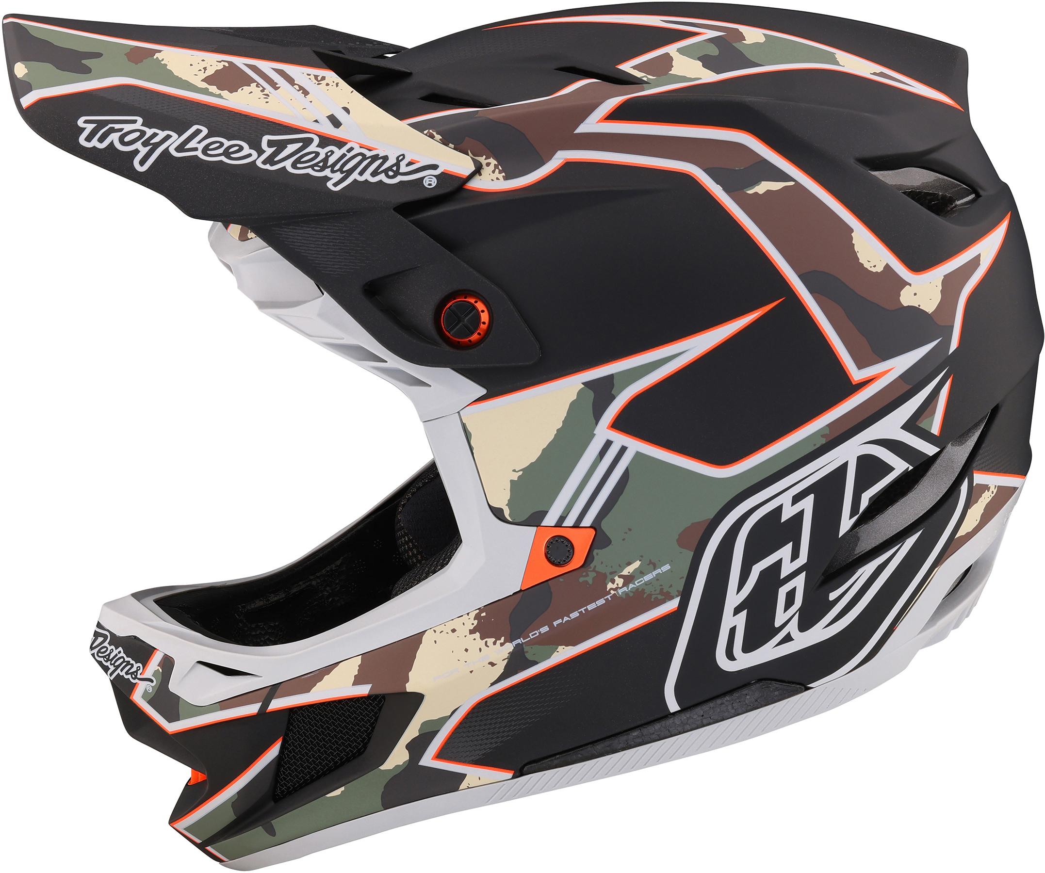 Troy Lee Designs D4 Composite Helmet  Camo Army Green