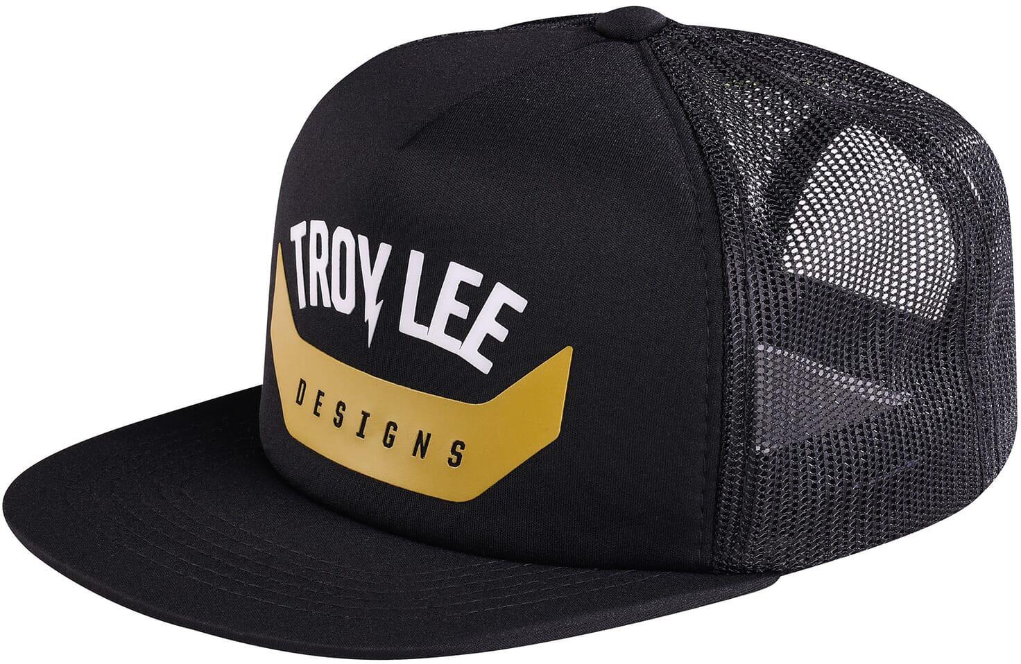 Troy Lee Designs Trucker Snapback Hat  Arc Black/gold