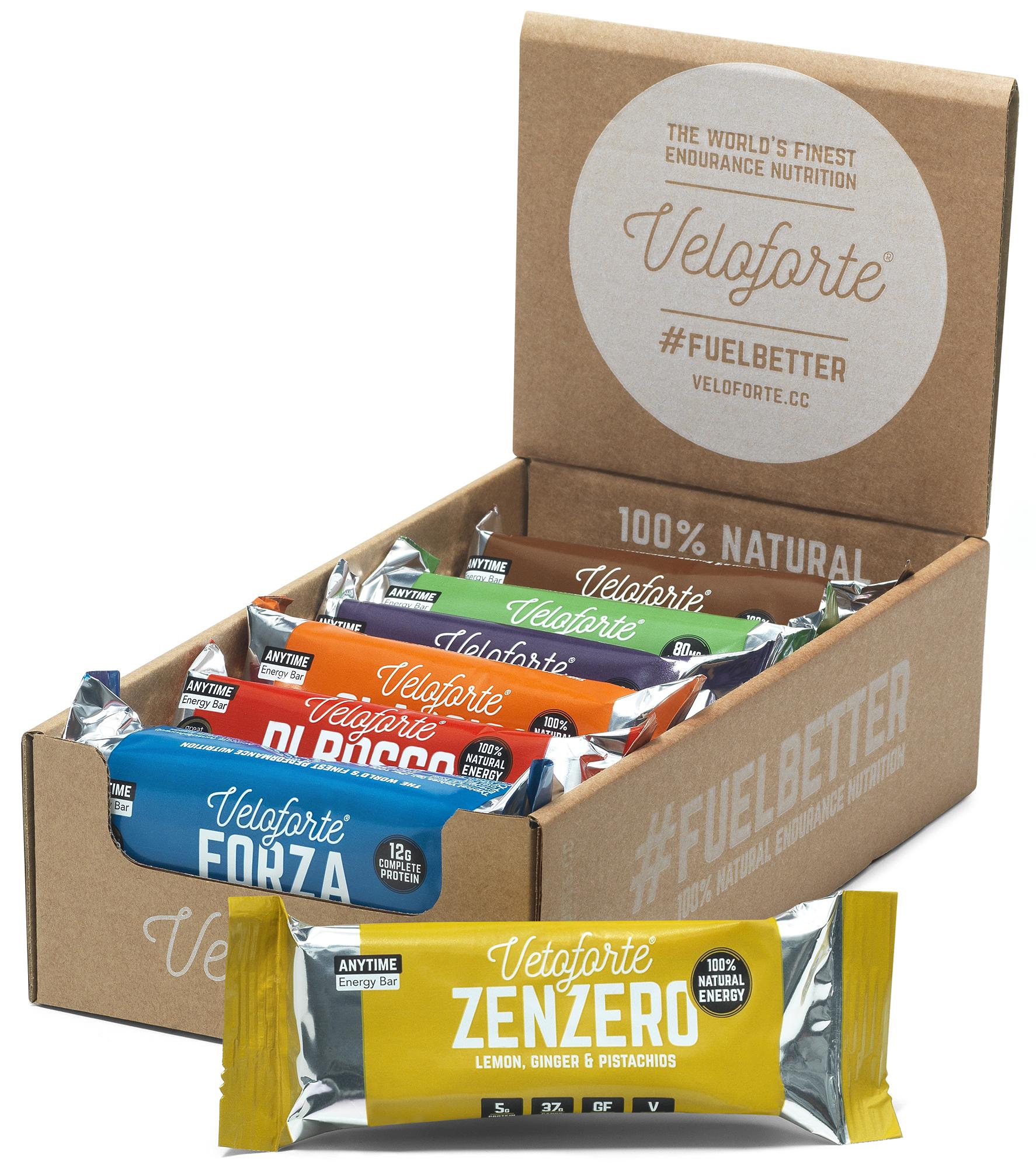 Veloforte Mixed Natural Energy Bar Box (12 X 62g)