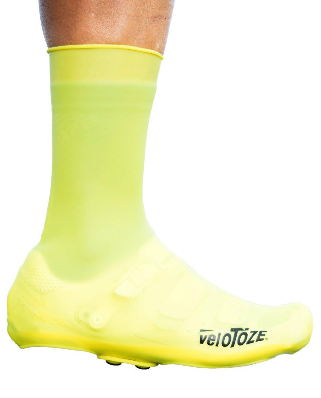 Velotoze Silicone Shoe Cover (tall)  Hi-viz Yellow