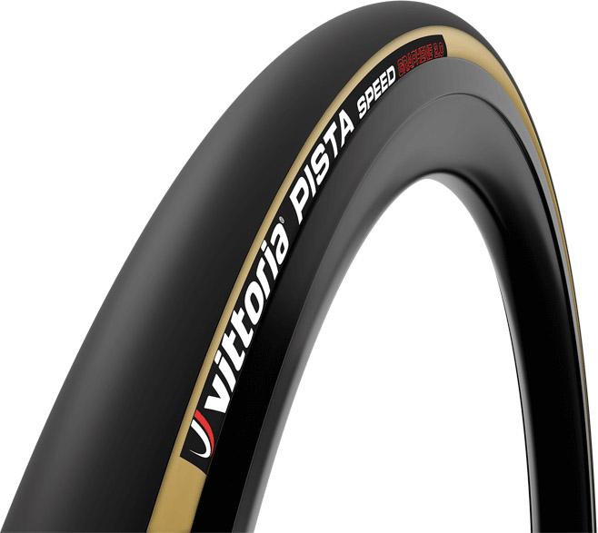 Vittoria Pista Speed G2.0 Tubular Track Bike Tyre  Black/tan Wall