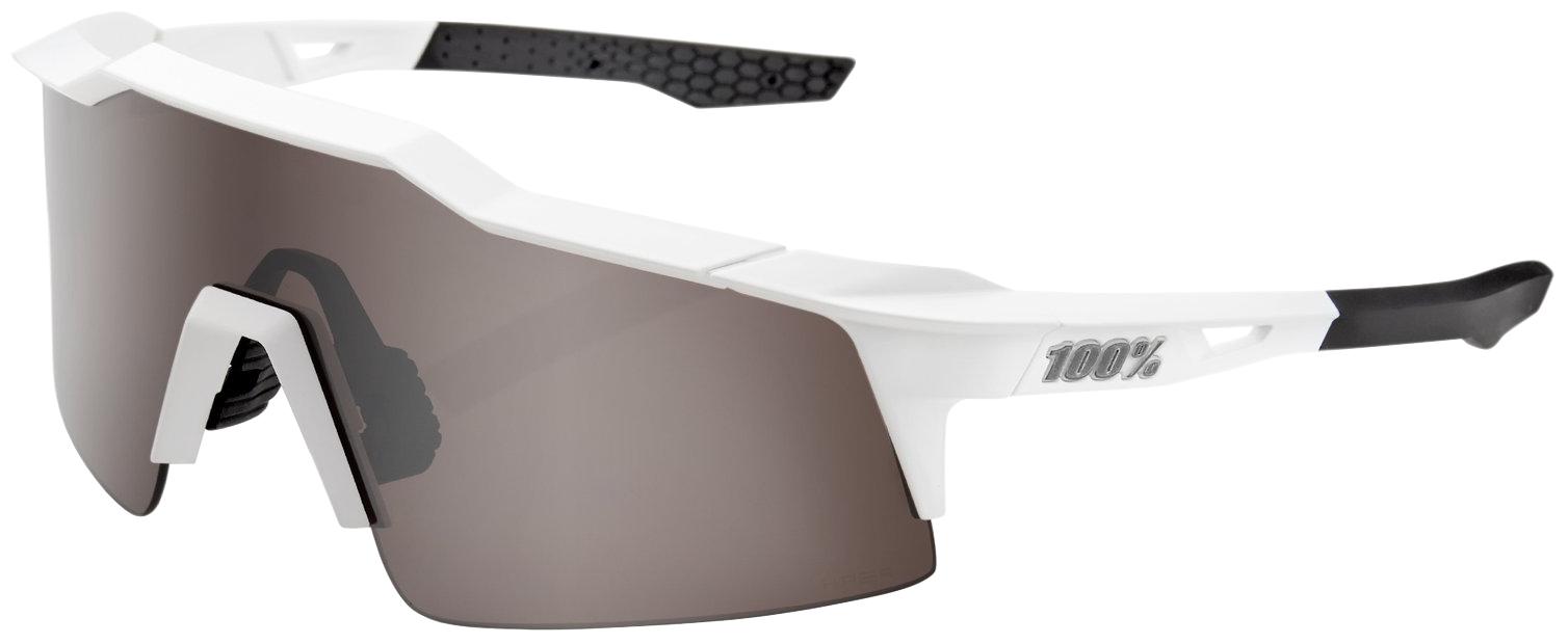 100% Speedcraft Sl Matte Mirror Sunglasses  White