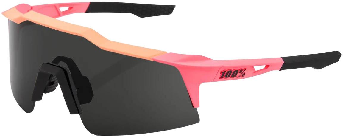 100% Speedcraft Sl Neon Smoke Lens Sunglasses 2022  Neon Pink