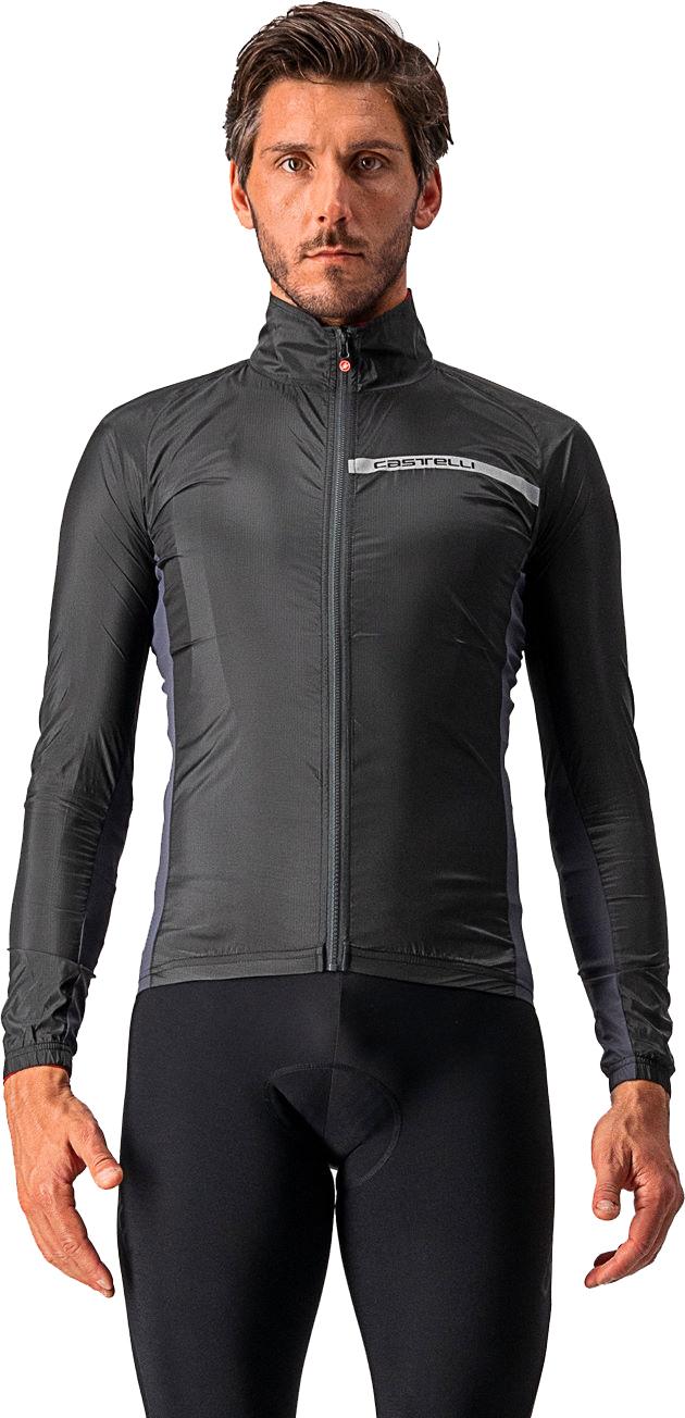 Castelli Squadra Stretch Cycling Jacket  Light Black/dark Grey