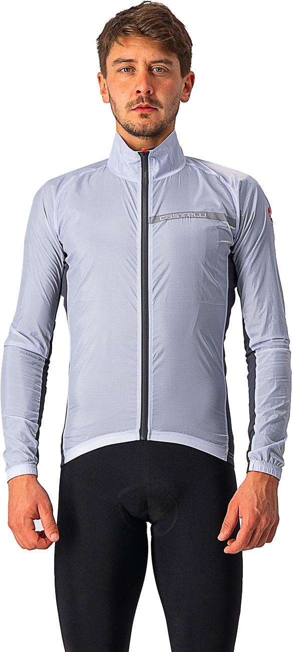 Castelli Squadra Stretch Cycling Jacket  Silver Grey/dark Grey