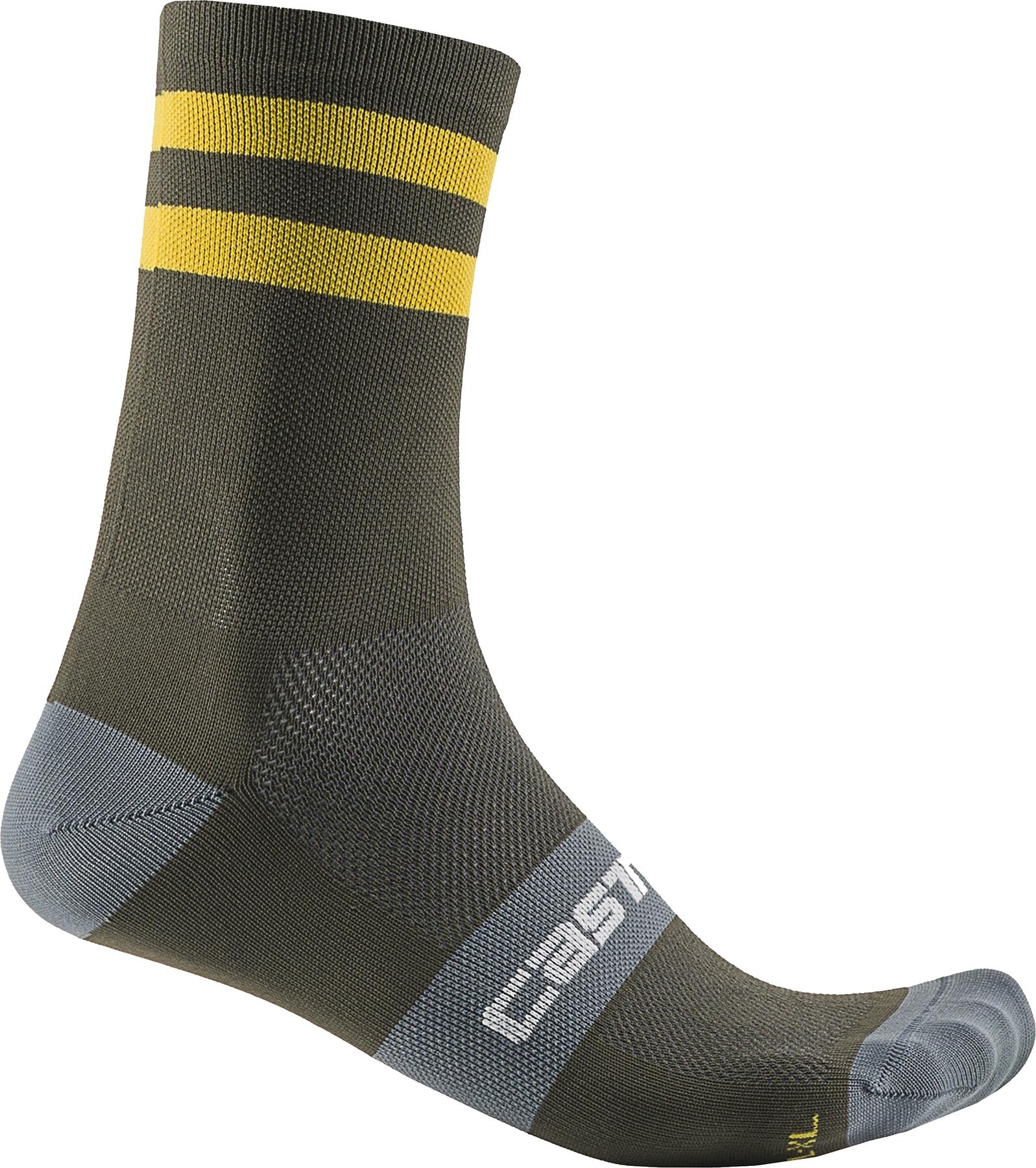 Castelli Velocissimo Kit Socks  Military/yellow