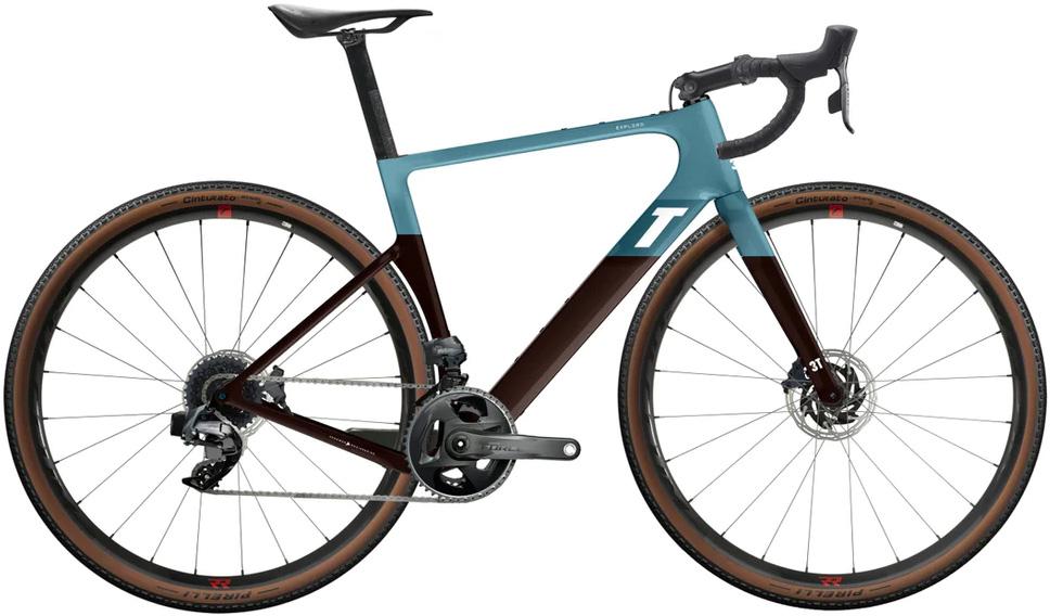 3t Exploro Race Force Axs 2x Gravel Bike 2022  Blue/brown