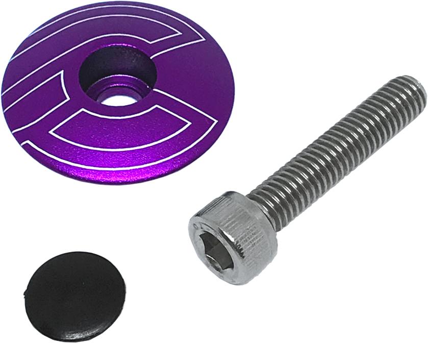 Cinelli Headset Top Cap With Bolt And Plug  Purple